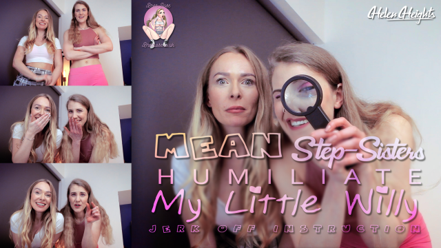Mean step sister's humiliate little willy video from Brea Rose