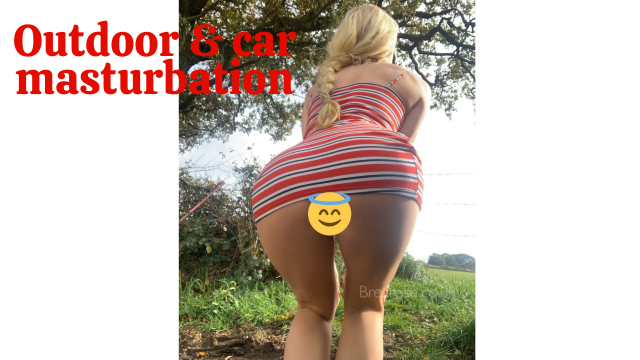 Outdoor & car masturbation video from Brea Rose