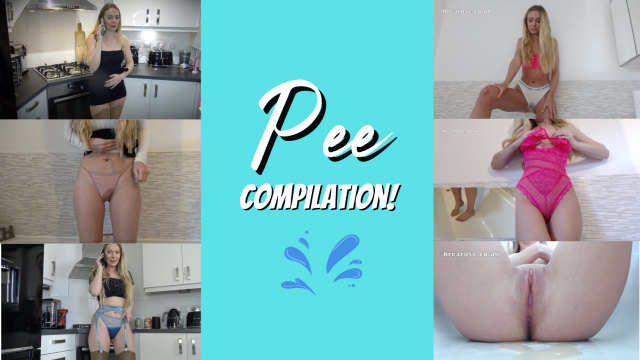 Pee compilation video from Brea Rose