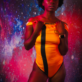 Galactic Giantess Bodysuit photo gallery by Britney Siren