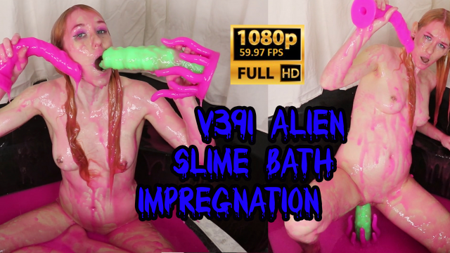 v391 Alien Slime Bath Impregnation video from Brooke Dillinger