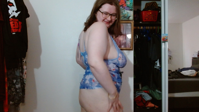 New Lingerie Try On And Tease video from BustyMegan