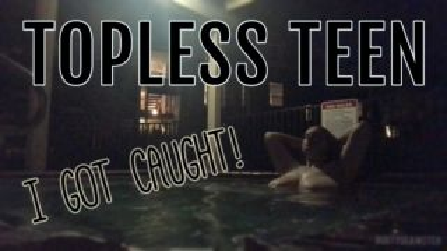 Teen Goes Topless in Public Pool video from BustySeaWitch