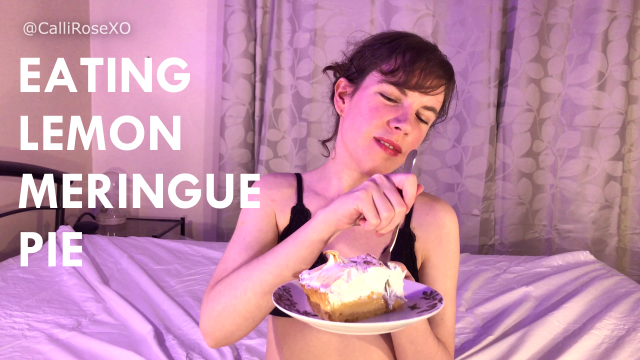 Eating Lemon Meringue Pie video from CalliRoseXO