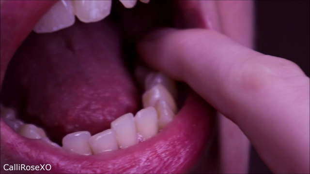 Mouth and Teeth Exploration video from CalliRoseXO
