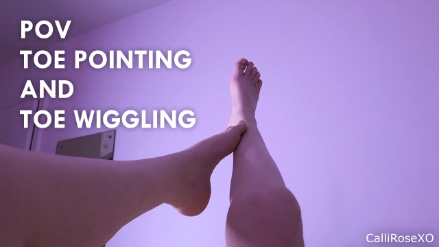 POV Toe Pointing and Toe Wiggling video from CalliRoseXO