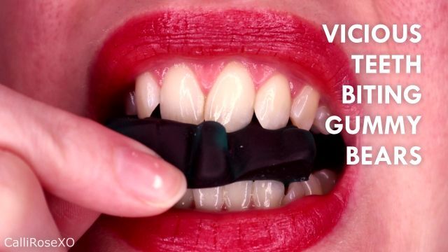 Vicious Teeth Biting Gummy Bears video from CalliRoseXO