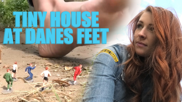 Unaware Of The Tiny House At Danes Feet video from Canadian Giantess