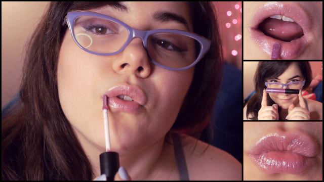 Purple Lip Gloss Tease video from Catpaws