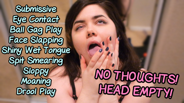 Submissive Self-Degradation Spit Play video from Catpaws