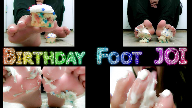 Birthday Foot JOI video from Cazzy Kush