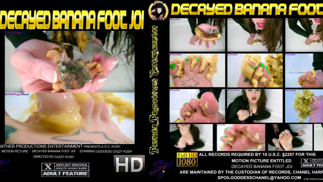 Decayed Banana Foot JOI video from Cazzy Kush