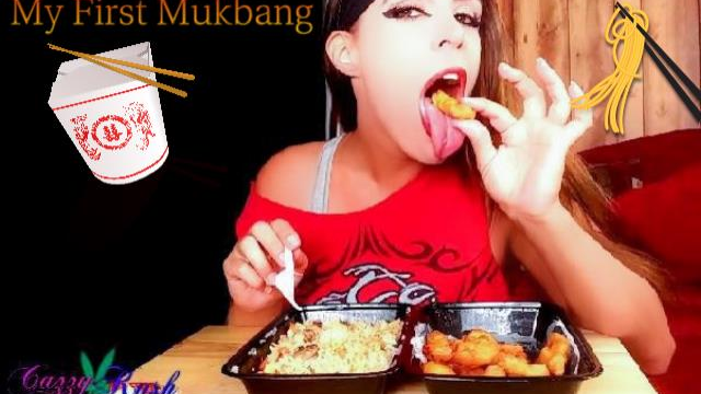 My First Mukbang video from Cazzy Kush