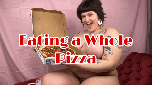 Eating a Whole Pizza video from Cherry The Mistress
