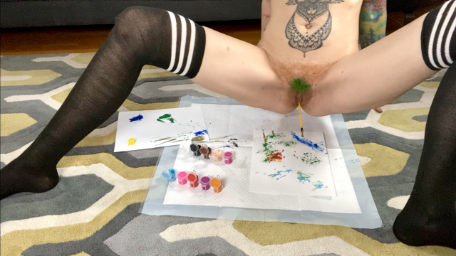 The Joy Of Pussy Painting video from Calyx Bielke