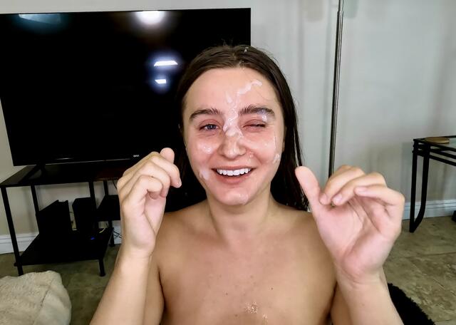 4'11 Kat Perfect Gets Face Painted In Cum video from Chris White