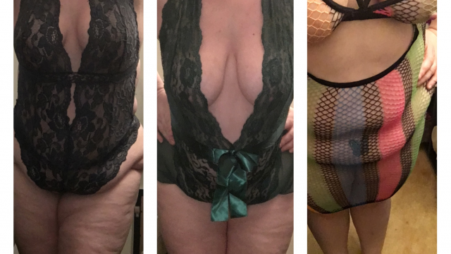 Bbw milf tries on her new sexy lingerie video from GreenEyedFreakyMom