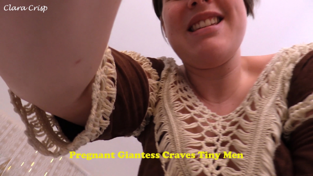 Pregnant Giantess Craves Tiny Men 16 Weeks video from Clara Crisp