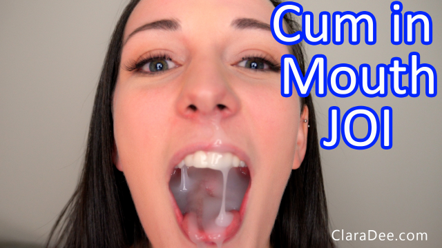 Finger Sucking JOI With Huge Sloppy Facial and Cum Play video from Clara Dee