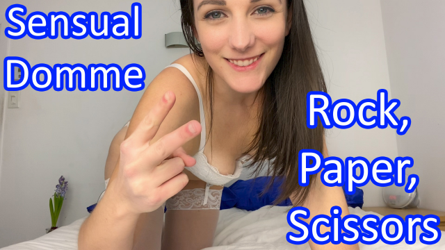 Rock Paper Scissors to Cum with Sensual Domme Clara Dee in Lingerie - JOI Games video from Clara Dee