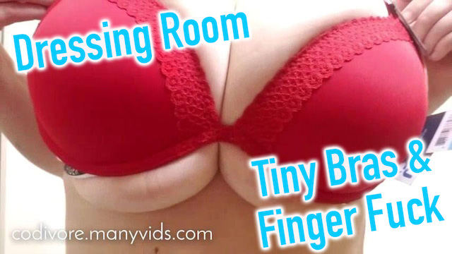 Dressing Room Bras and Finger Fuck video from 