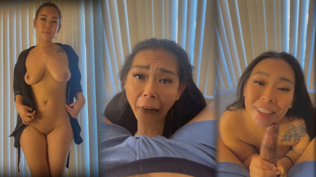 gave my friend his first blowjob I love making him cum fast POV BLOWJOB CUMSHOT IN MOUTH video