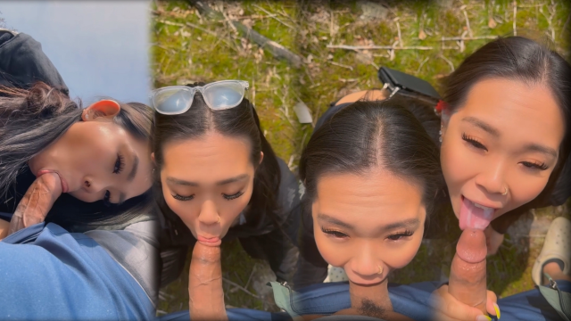 I sucked my friend off on my morning walk and swallowed cum POV PUBLIC BLOWJOB CUMSHOT IN MOUTH video