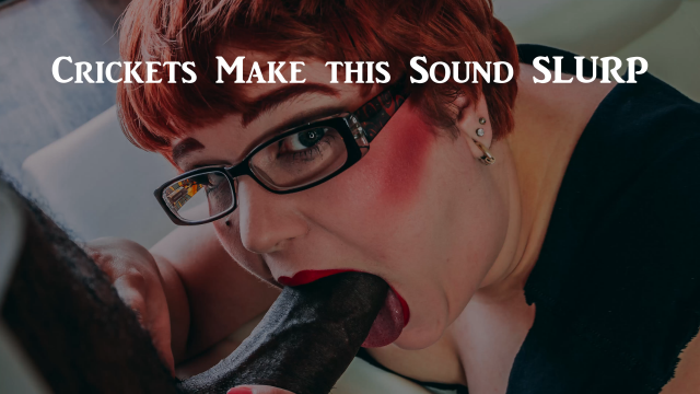 Crickets Make this Sound SLURP video from CricketRoseXXX