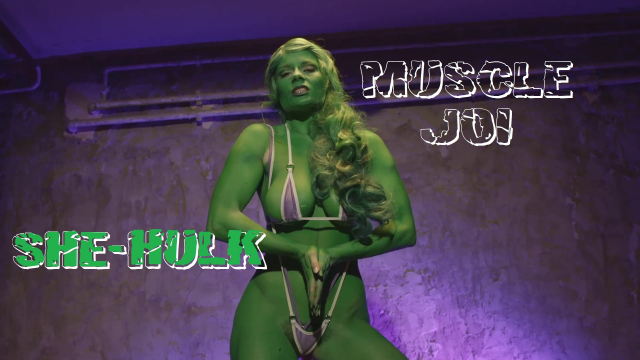 SHE-HULK Muscle JOI video from CruelAlice