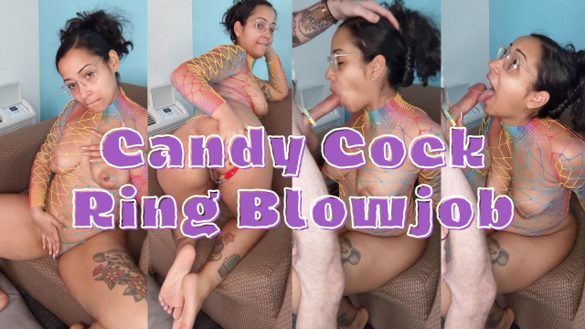 Candy Cock Ring Blowjob video from Foxy