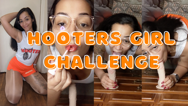 Hooters Girl Challenge video from Foxy