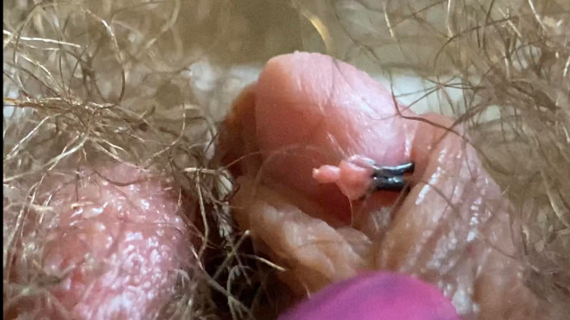 Big clit giantess with model train people extreme close up video from cuteblonde666