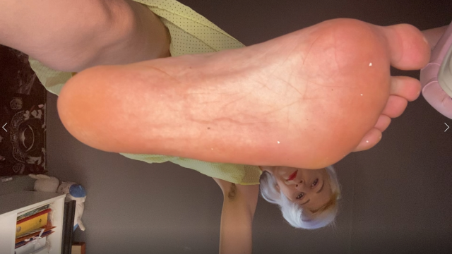 Foot slave feet worship video from cuteblonde666