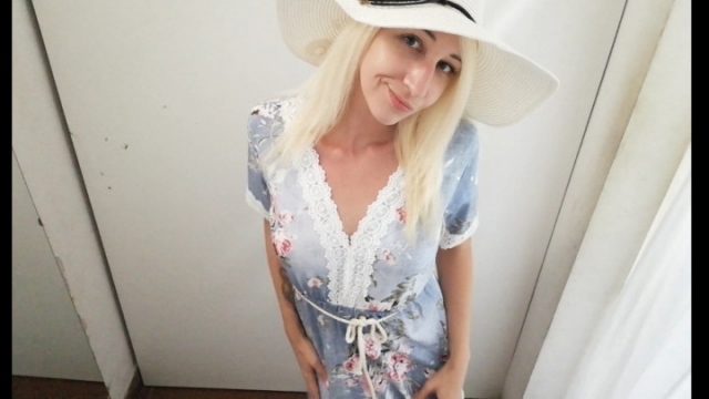 Public nudity in dressing room video from cuteblonde666