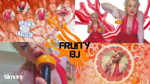Fruity BJ video from Goddess Alimony
