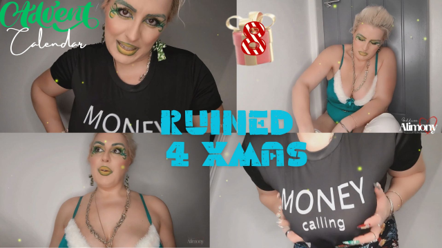 RUINED 4 XMAS (ADVENT CALENDAR DAY 8) video from Goddess Alimony