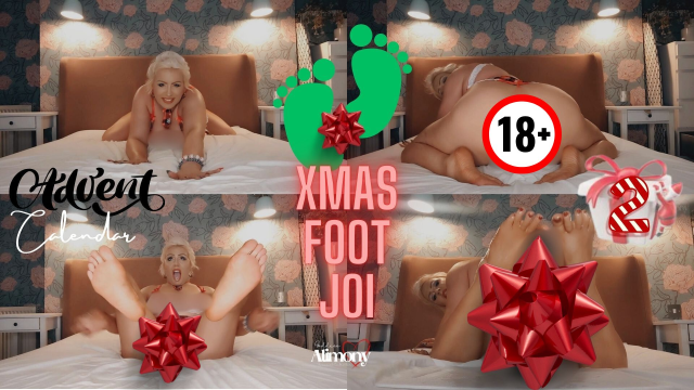 XMAS FOOT JOI (ADVENT CALENDAR DAY 2) video from Goddess Alimony