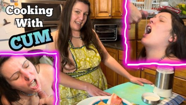 Cumshot Protein Added to my dinner - Cum In Mouth video from DaisyCox