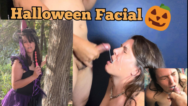 Halloween BIG COCK Cum In Mouth Facial by Horny Wet Witch video from DaisyCox