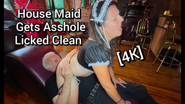 Submissive Grandpa Licks Dominant Maid's Asshole Clean video