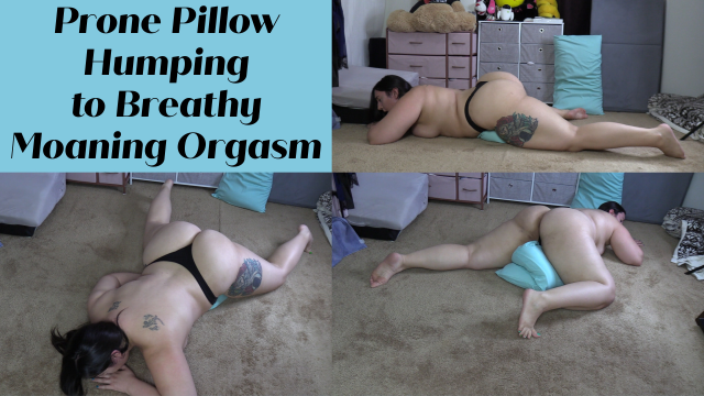 Prone Pillow Humping to Breathy Moaning Orgasm video from Dani Sorrento