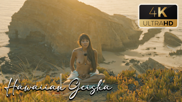Atmospheric Naked Sunset Meditation Ocean Cliffs video from DaringKiara