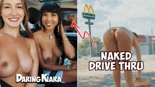 Emma Dared Me for Naked and Risky Public McDonalds Drive Through video from DaringKiara