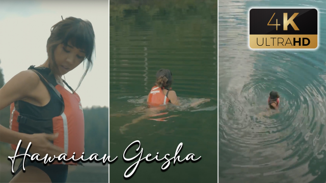 Floating In Life Jacket in Alpine Lake video from DaringKiara