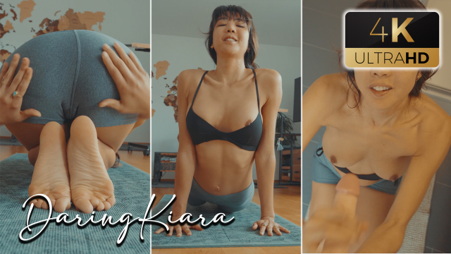 Huge Load on Asian Yoga Teacher video from DaringKiara