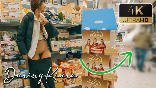 Public Embarrassing Pantsing in Supermarket video from DaringKiara