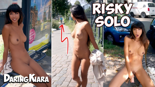 Public Nudity Asian Risky Dildo Masturbation In City video