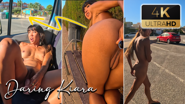 Risky Buttplug Public Challenge in Car