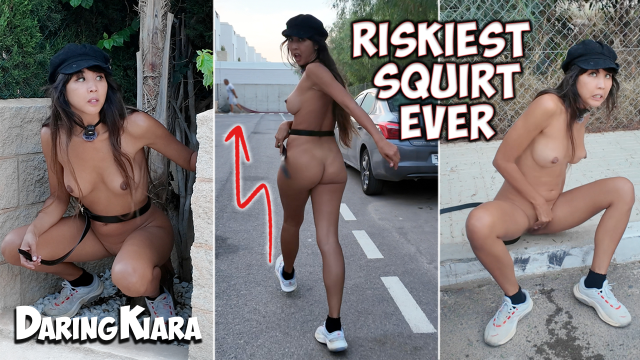 Spanking My Ass And Squirting In Public Fully Naked Exhibitionist