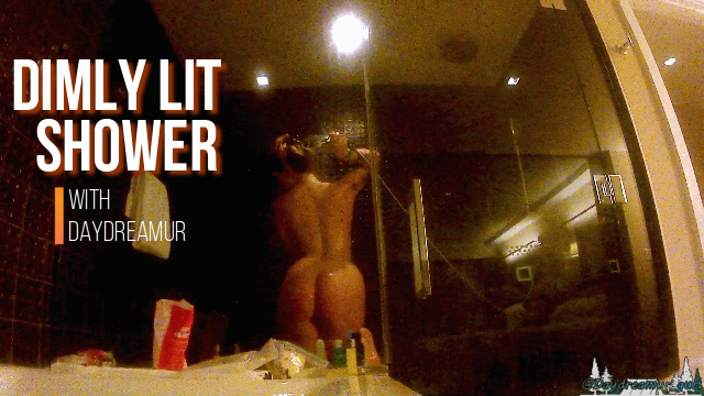 Dimly lit shower video from